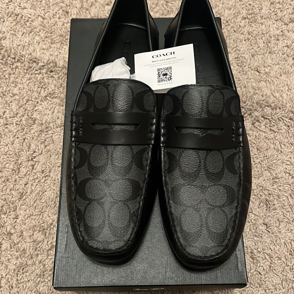 Men’s Black Coach Driver Loafers - Picture 3 of 3